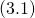 (3.1)