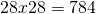 28x28=784